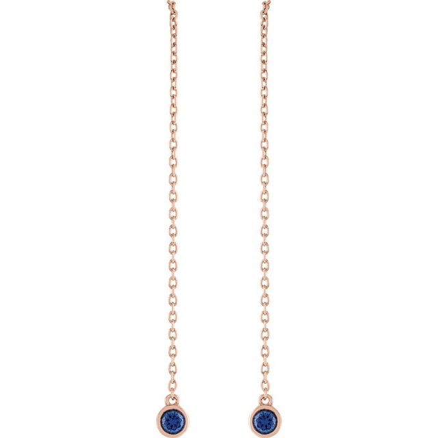 Thang Blue Sapphire  Diamond Earrings