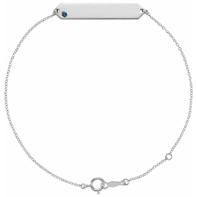 Trang 0.05 Carat Blue Sapphire  Diamond Bracelet