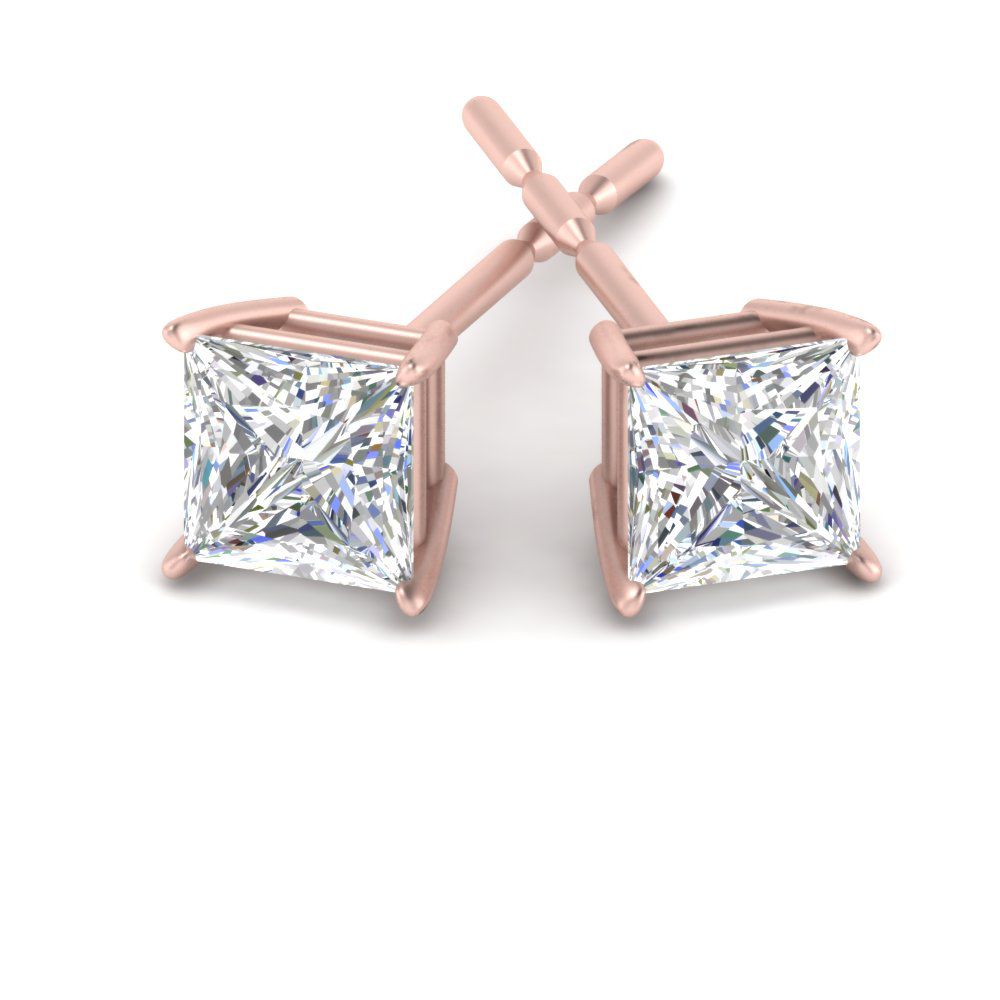 Juliana Natural 4 Prong  Diamond Earrings