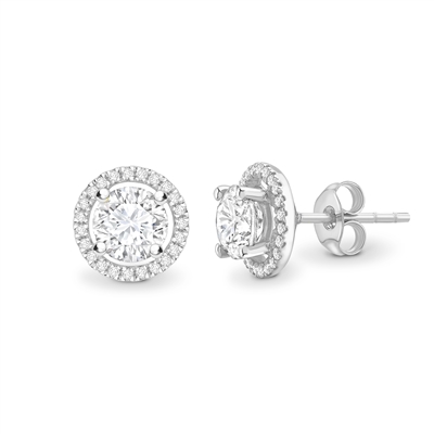 Jaimee 0.10 - 3.00 Carat Natural 4 Prong  Diamond Earrings