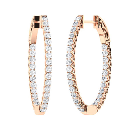 Felistas Natural Claw Set  Diamond Earrings
