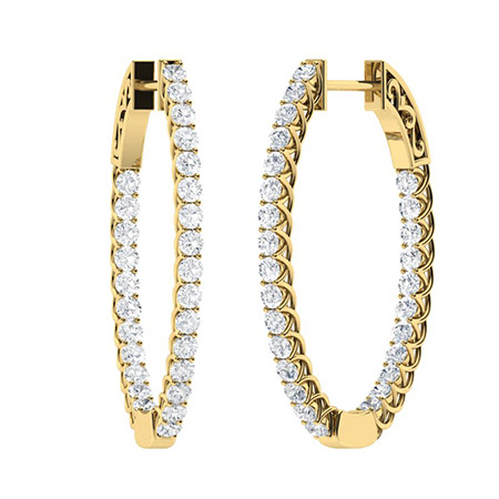 Felistas Natural Claw Set  Diamond Earrings
