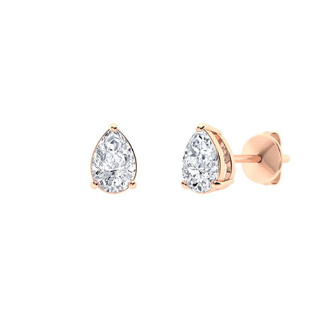 Gretta Moissanite 3 Prong  Diamond Earrings