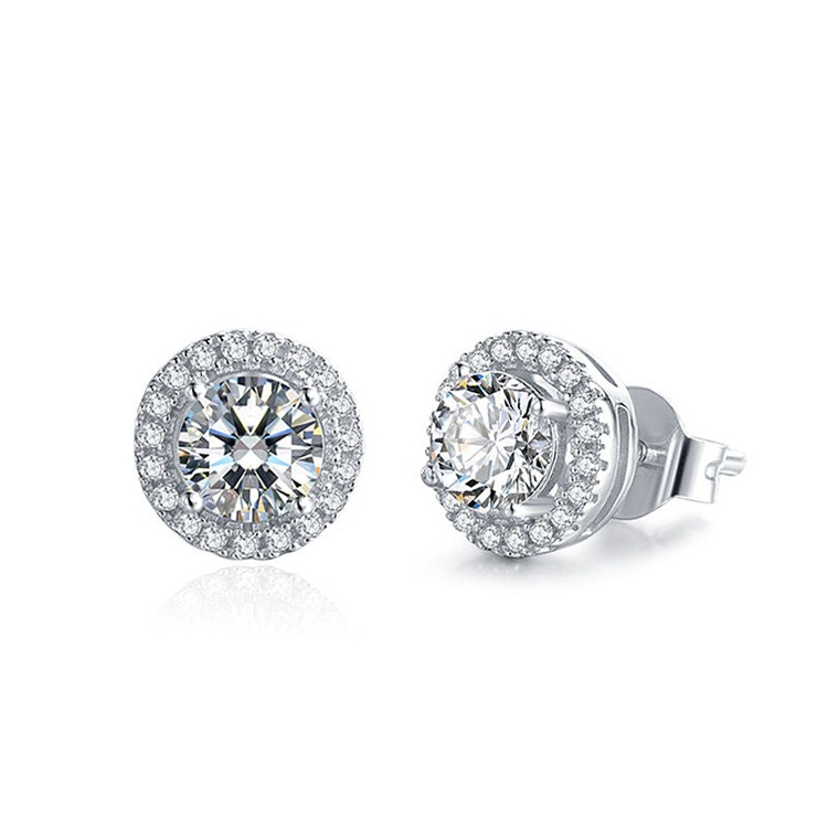 Jessalyn 0.10 - 3.00 Carat Natural 4 Prong  Diamond Earrings