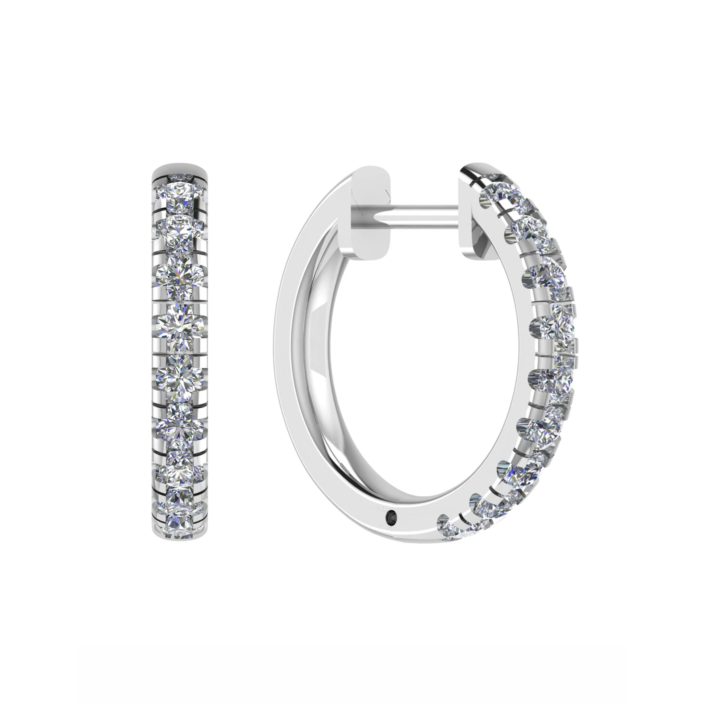 Kaci Natural Prong Set  Diamond Earrings