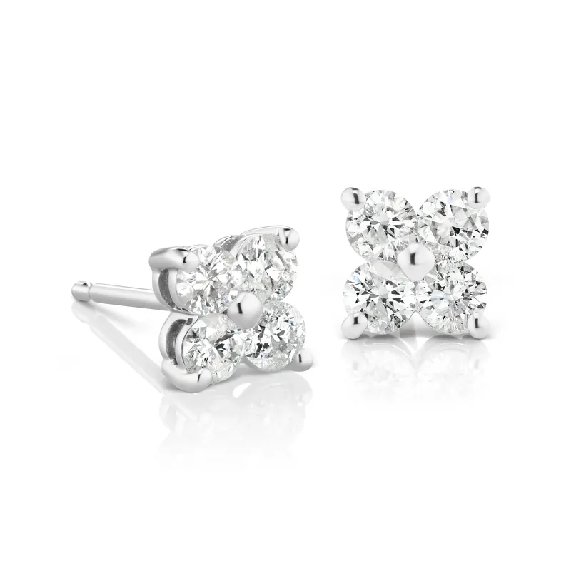 Gennifer Natural Claw Set  Diamond Earrings