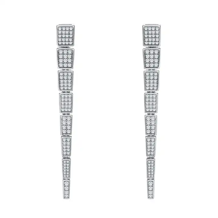 Lilabelle 0.75 Carat Natural Pave Set  Diamond Earrings