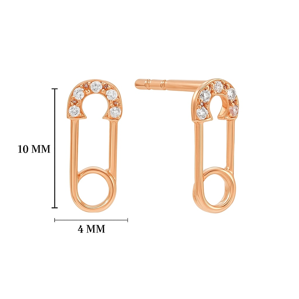 Kimberli Natural 4 Prong  Diamond Earrings