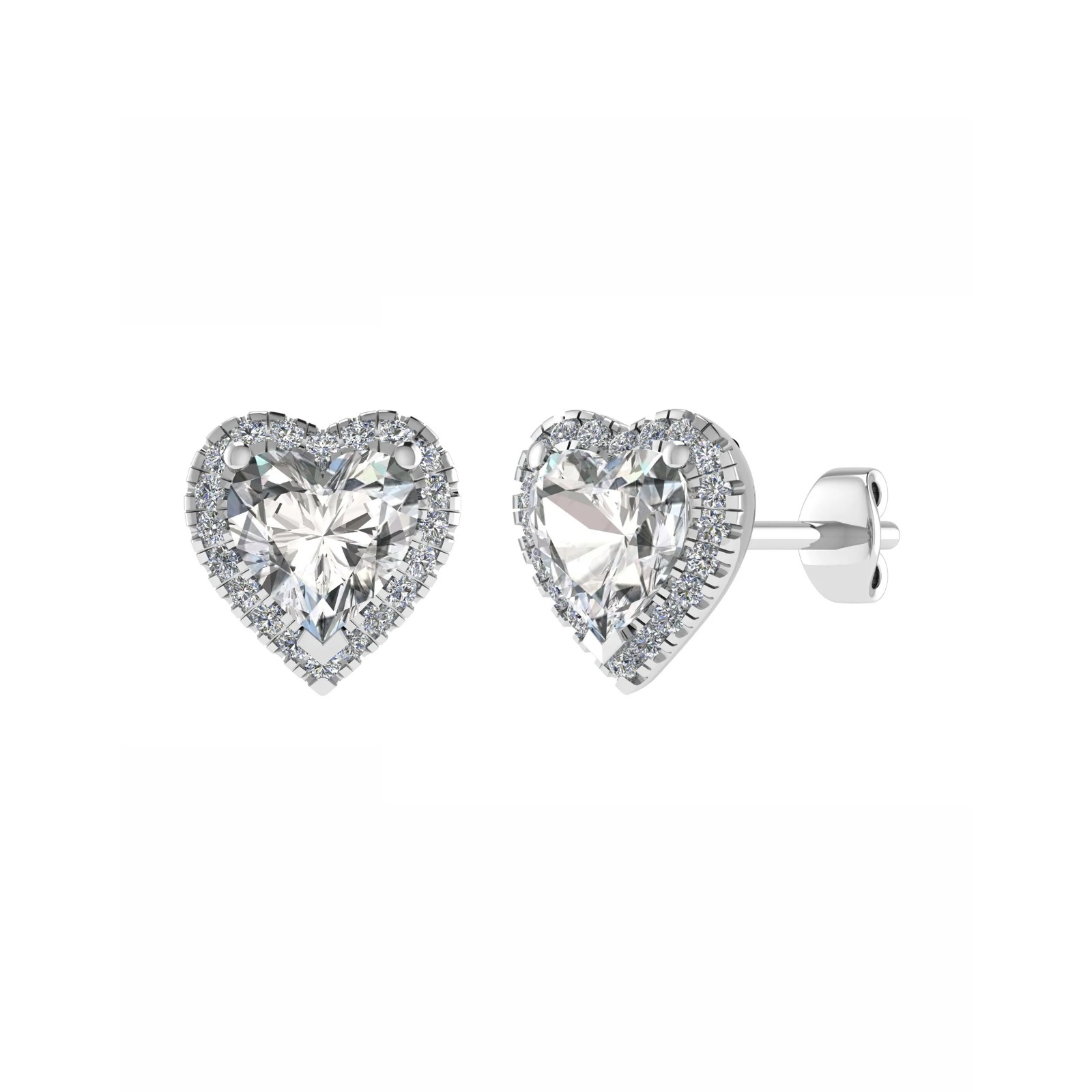 Janay Natural 3 Prong  Diamond Earrings