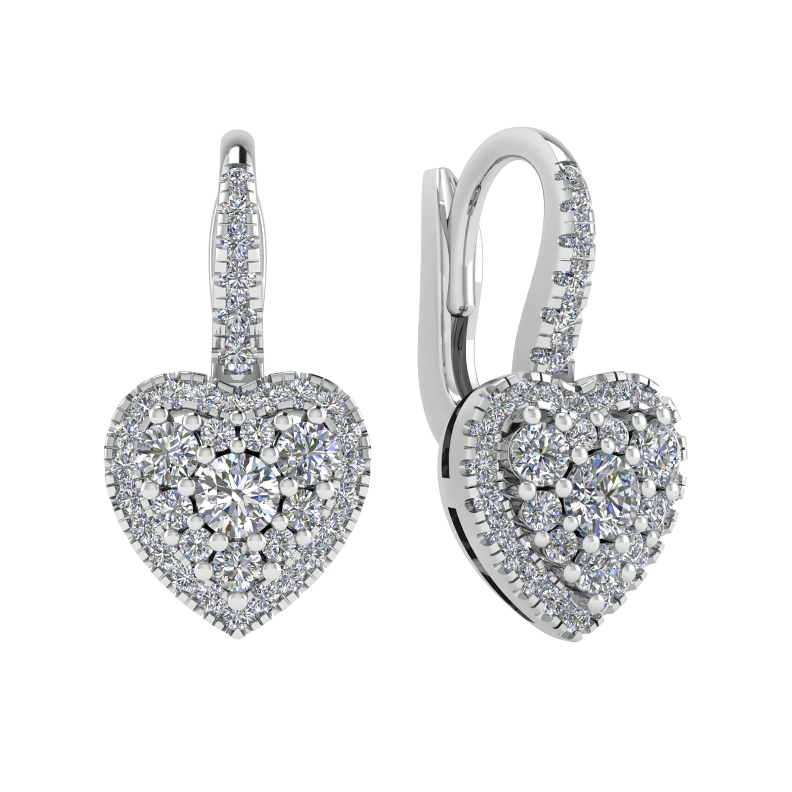 Kalyn 0.20 Carat Natural Pave Set  Diamond Earrings