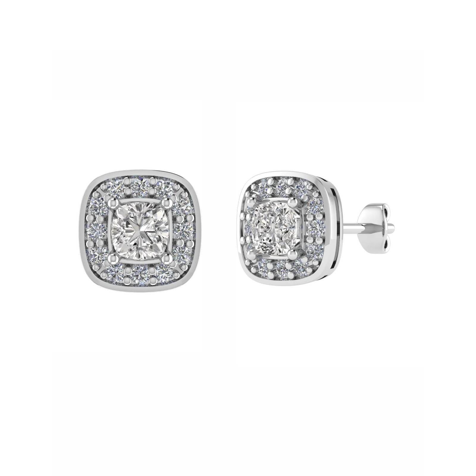 Jaleesa 0.10 - 3.00 Carat Natural 4 Prong  Diamond Earrings