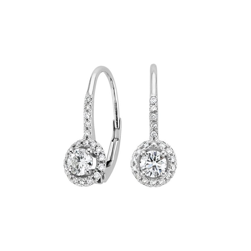 Glorious Round Cluster Diamond Earring