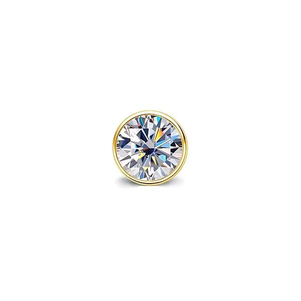 Graycie Natural Bezel Set  Diamond Earrings