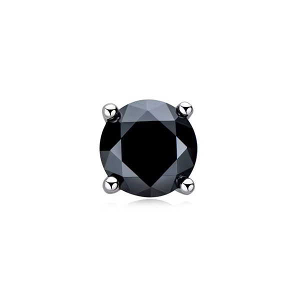 Glennis Black 4 Prong  Diamond Earrings