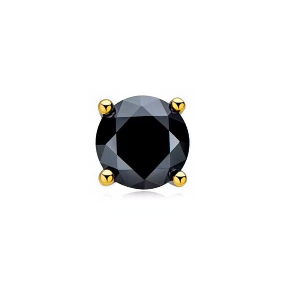 Glennis Black 4 Prong  Diamond Earrings