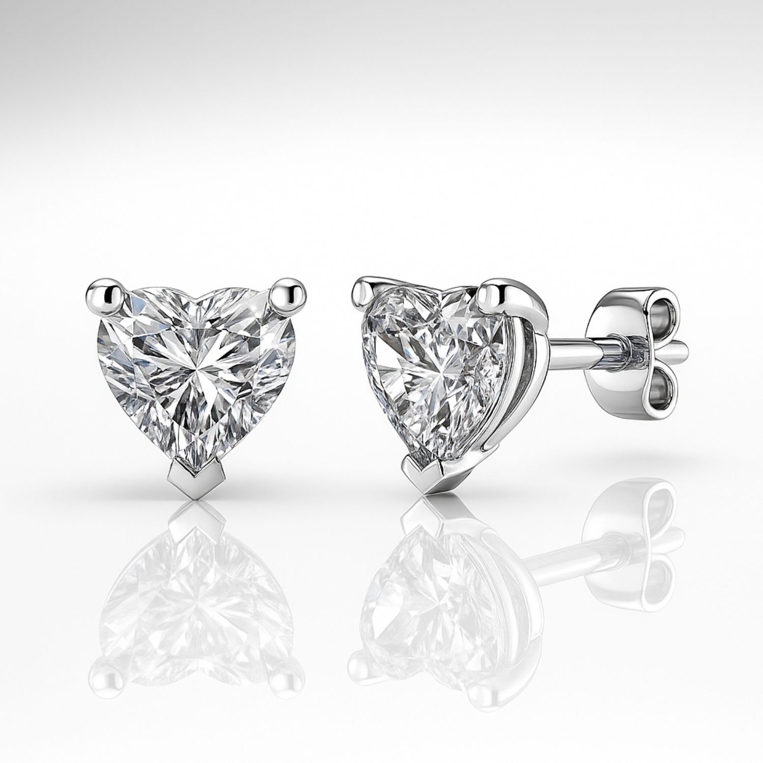 Julieta Natural 3 Prong  Diamond Earrings