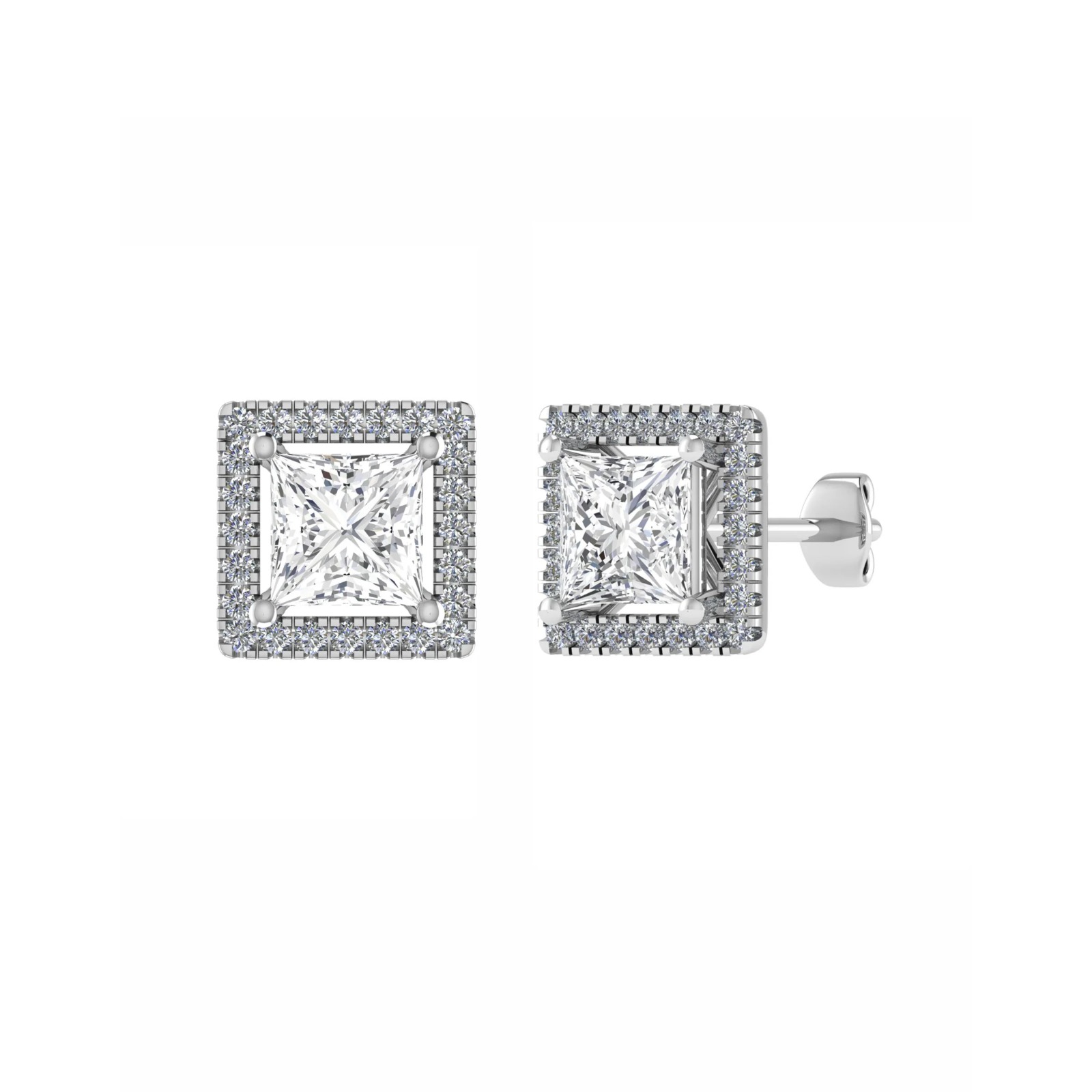 Kaia 0.10 - 3.00 Carat Natural 4 Prong  Diamond Earrings