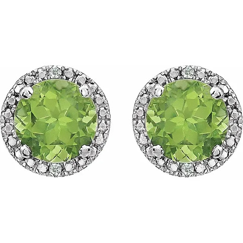 Alina Peridot  Diamond Earrings