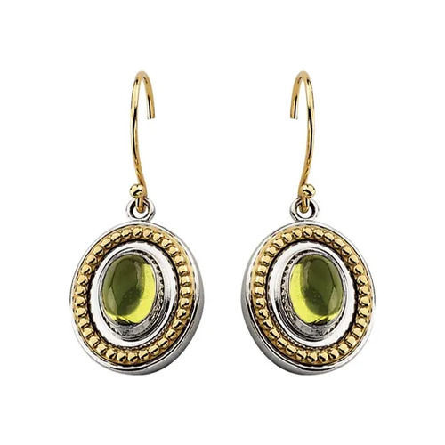 Alyssa 1.90 Carat Peridot  Diamond Earrings