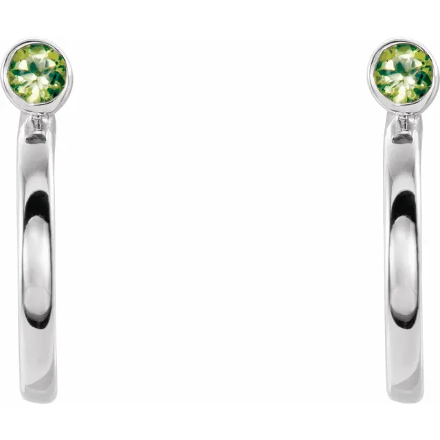 Achlys 0.14 Carat Peridot  Diamond Earrings