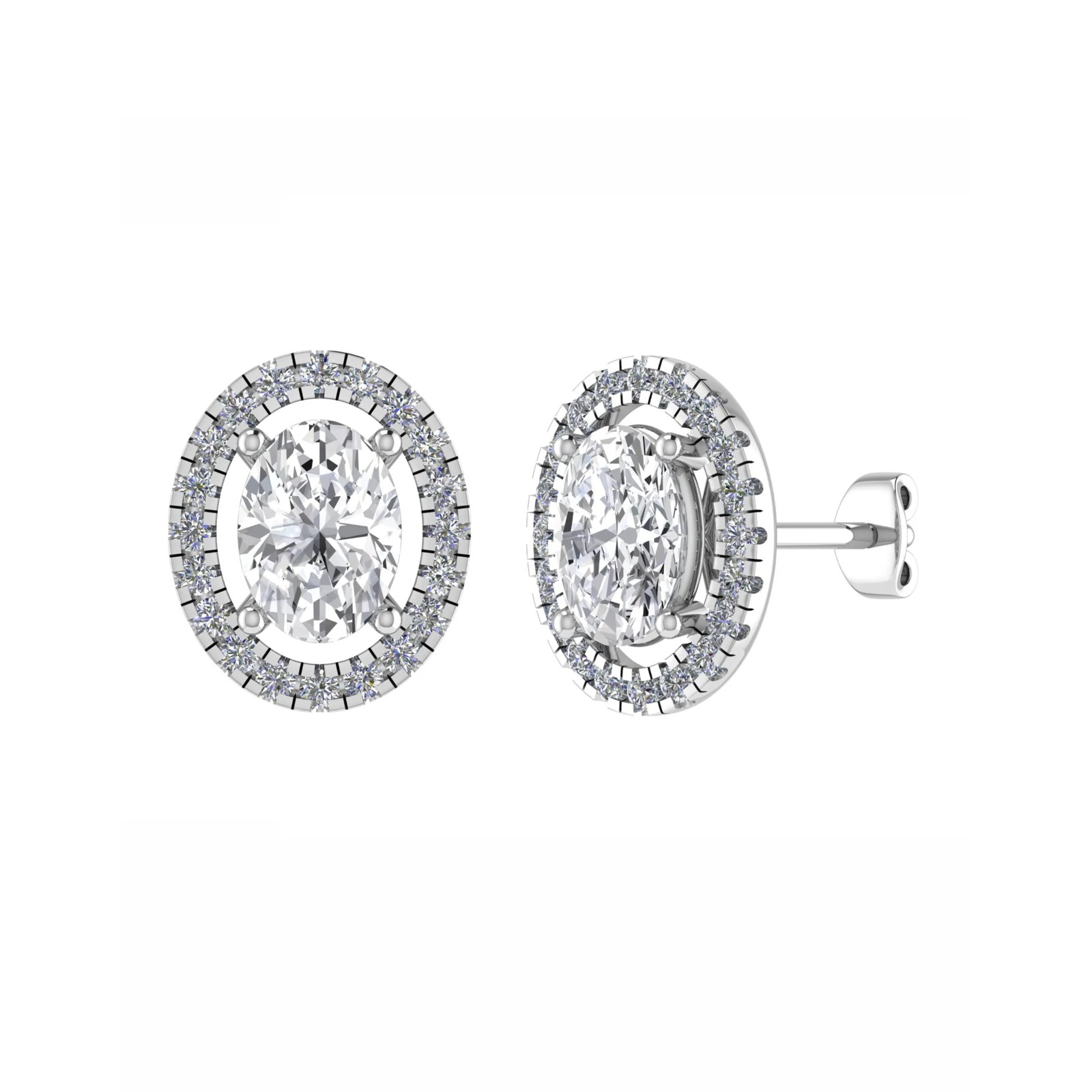 Joleen Natural 4 Prong  Diamond Earrings