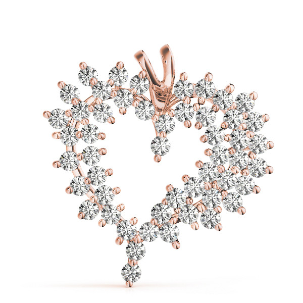 Rosalia Natural Diamond 2 Prong Necklace