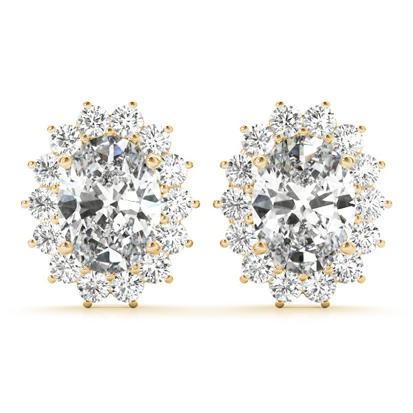 Jadelyn Natural 4 Prong  Diamond Earrings