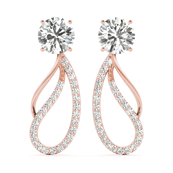 Peigi Lab-Created 4 Prong Diamond Earrings