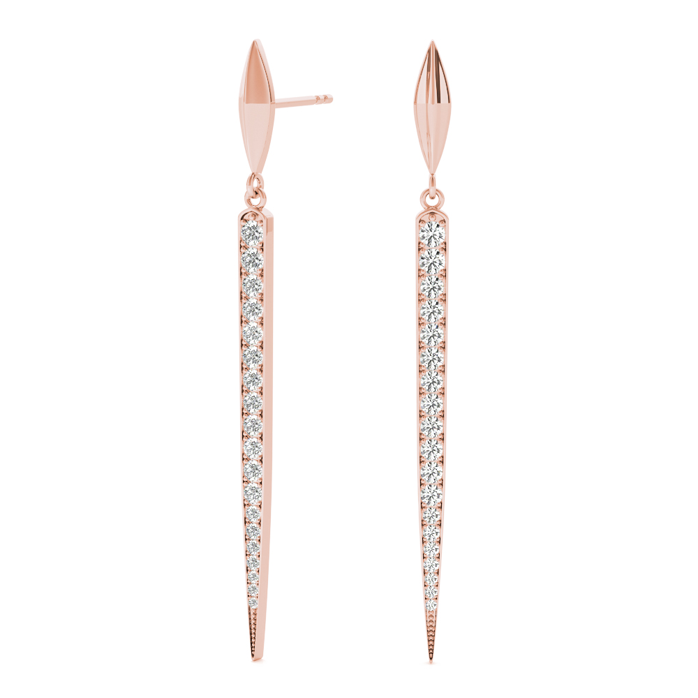 Julius Natural Pave Set  Diamond Earrings