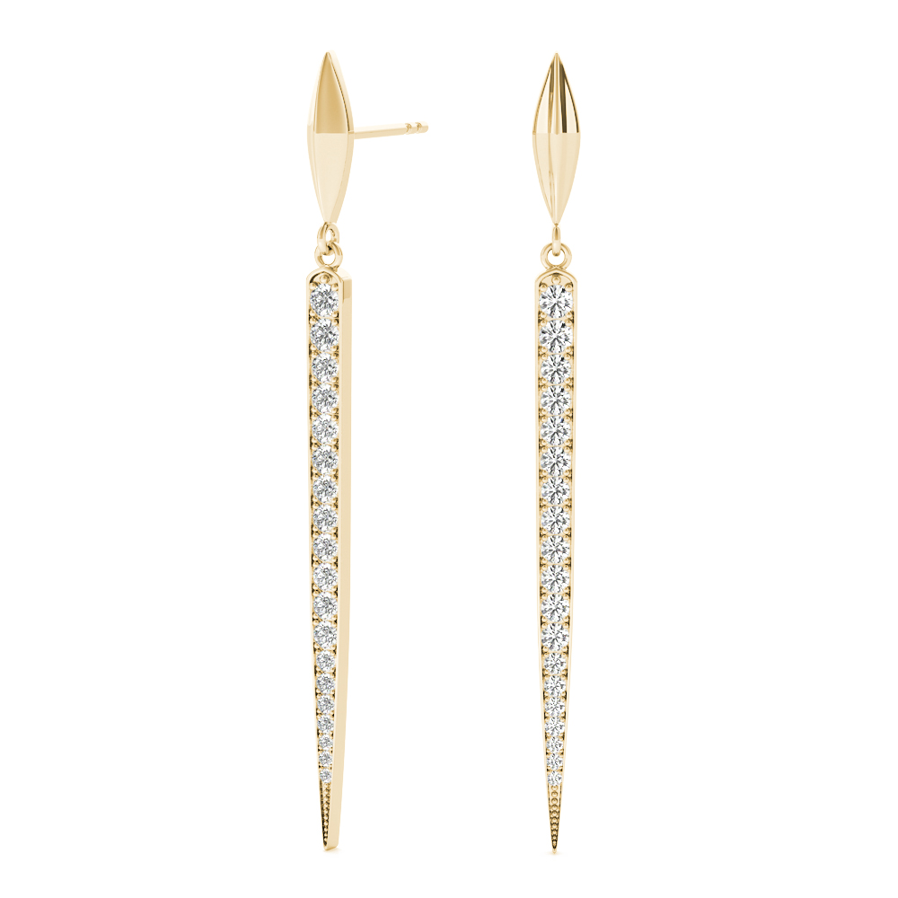 Julius Natural Pave Set  Diamond Earrings