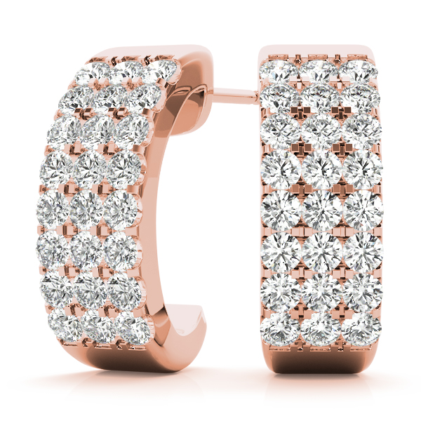 Harmony Natural Pave Setting  Diamond Earrings
