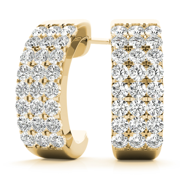 Harmony Natural Pave Setting  Diamond Earrings
