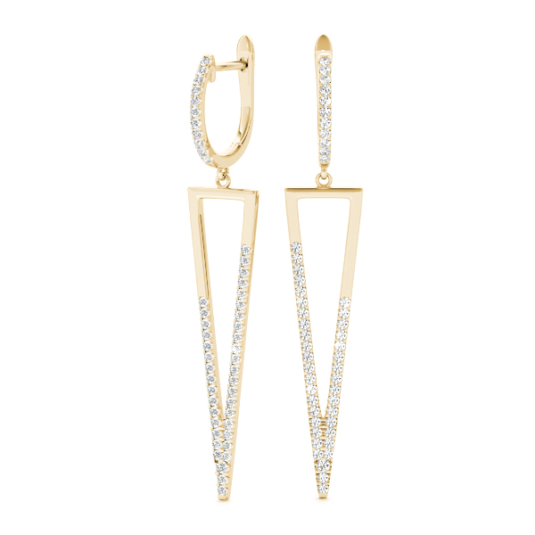 Arthur Natural Pave Set  Diamond Earrings
