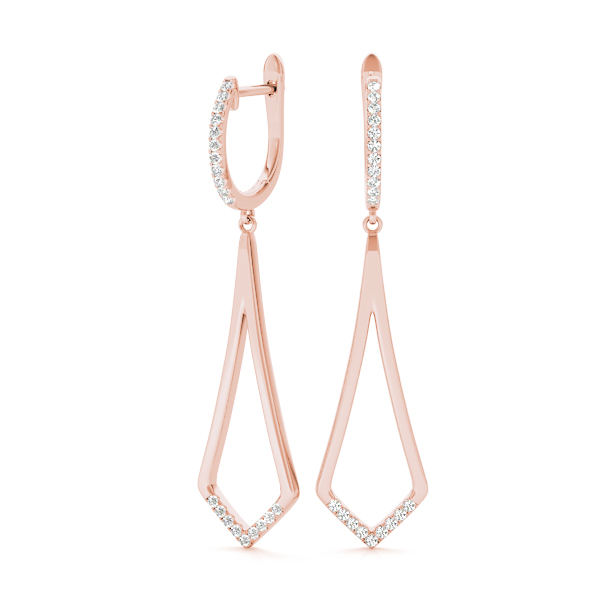 Jocelyn Natural Pave Set  Diamond Earrings