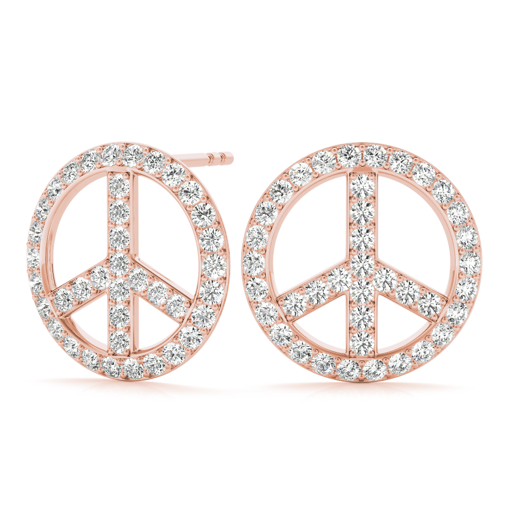 Oliver Natural Pave Set  Diamond Earrings
