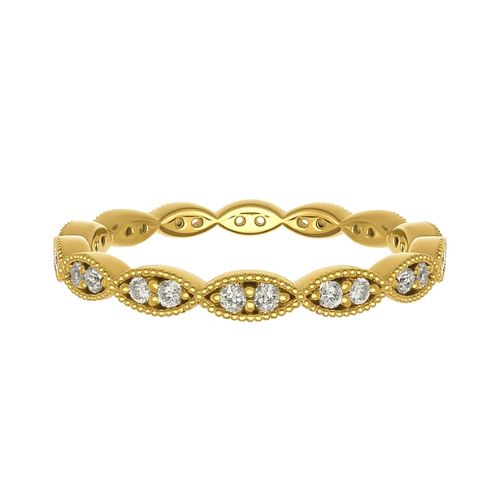 Emogene Natural Pave Set  Diamond Ring