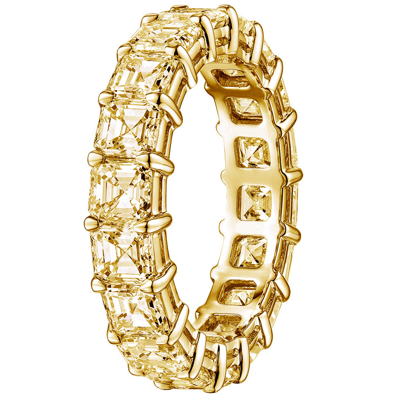 Elmeria Yellow 4 Prong  Diamond Ring