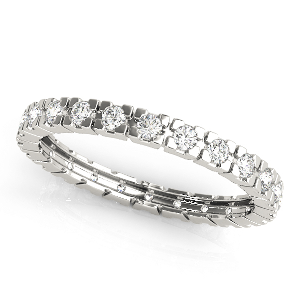 0.50 - 2.00 Carat Round Diamond Full Eternity Ring with Micro Claw Set
