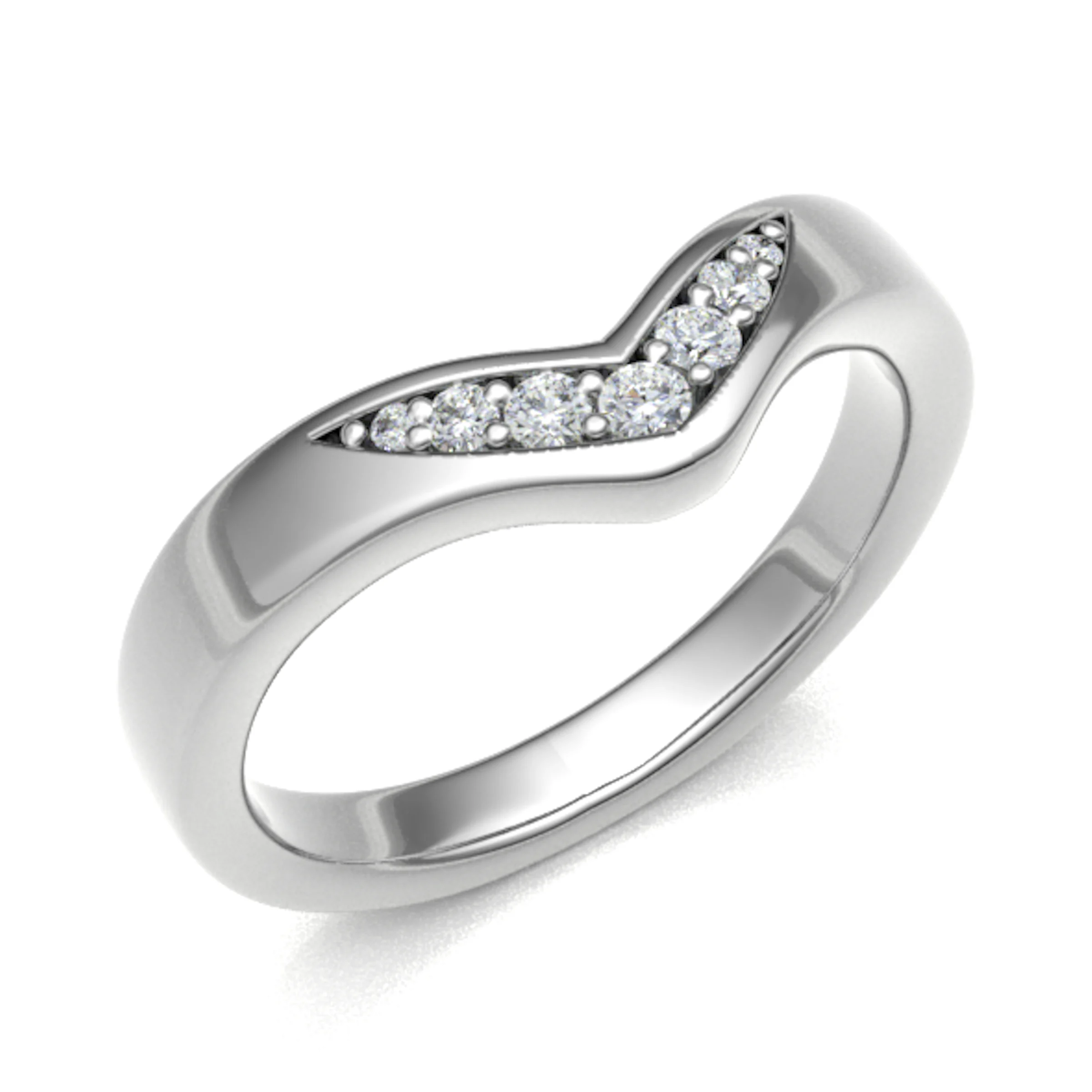 Eormenhilde 0.15 Carat Natural Diamond Prong  Wedding Ring