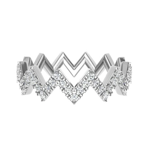 Eustacia Natural Pave Set  Diamond Ring