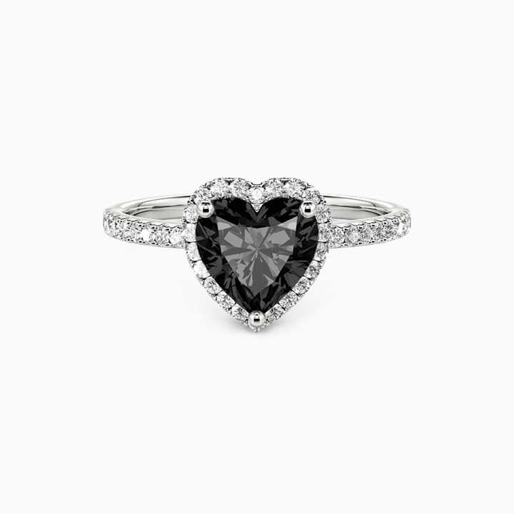 Filomina Black 3 Prong Diamond Ring