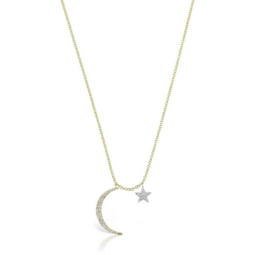 Vishali 0.11 Carat Natural Diamond Pave Set  Necklace