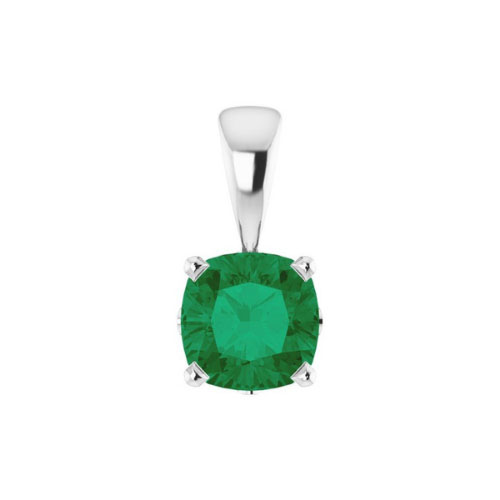 Welsie 0.75 Carat Emerald 4 Prong  Necklace
