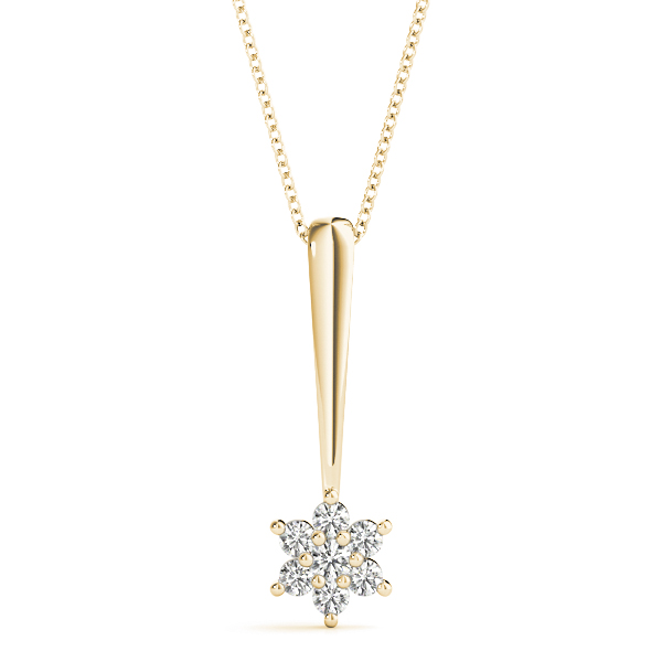 Dallas Natural Diamond Prong Set Necklace