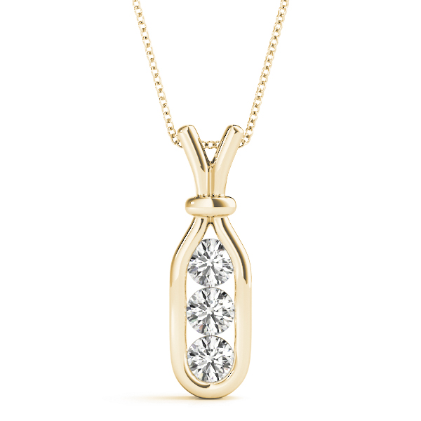 Sam Natural Diamond Prong Set Necklace
