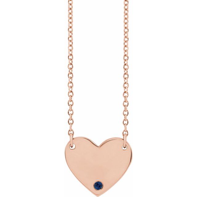 Paralee Blue Sapphire Flush Setting  Necklace