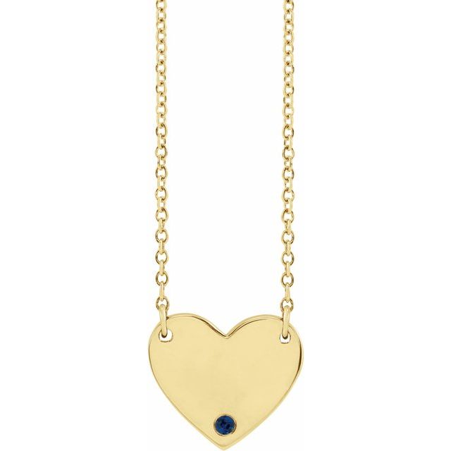 Paralee Blue Sapphire Flush Setting  Necklace