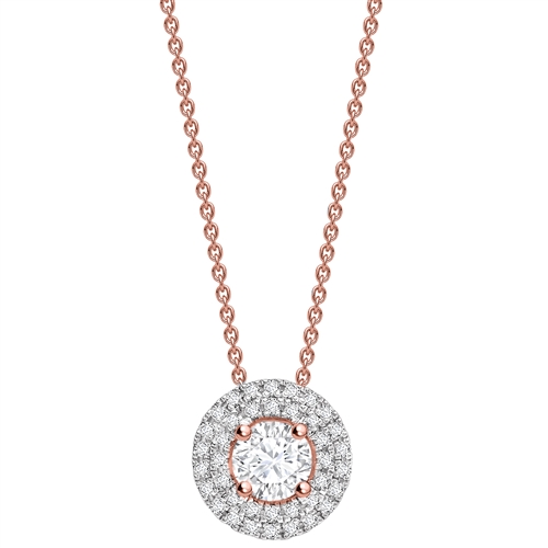 Trinette Natural Diamond 4 Prong  Necklace