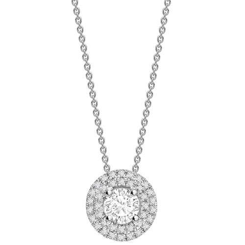 Trinette 0.50 Carat Natural Diamond 4 Prong  Necklace
