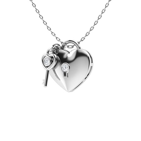Thornly 0.10 - 3.00 Carat Natural Diamond Bezel Set  Necklace